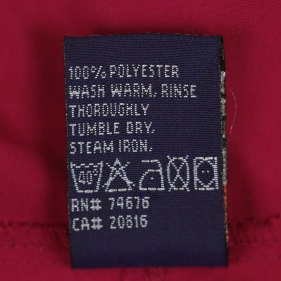 Lowe Alpine Men's Medium Red Pink Hooded 1/4 Zip Pullover Windbreaker Jacket - Picture 9 of 9